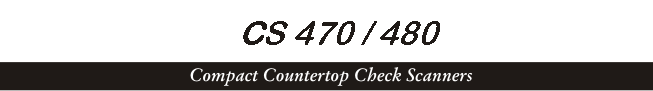 CS 370/380 Compact Counter Top Check Scanners