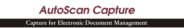 AutoScan Capture, Capture for Electronic Document